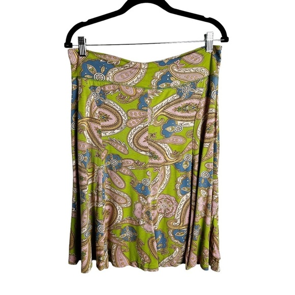 CAbi - Paisley Fit & Flare Skirt - Sz. M - Picture 1 of 5